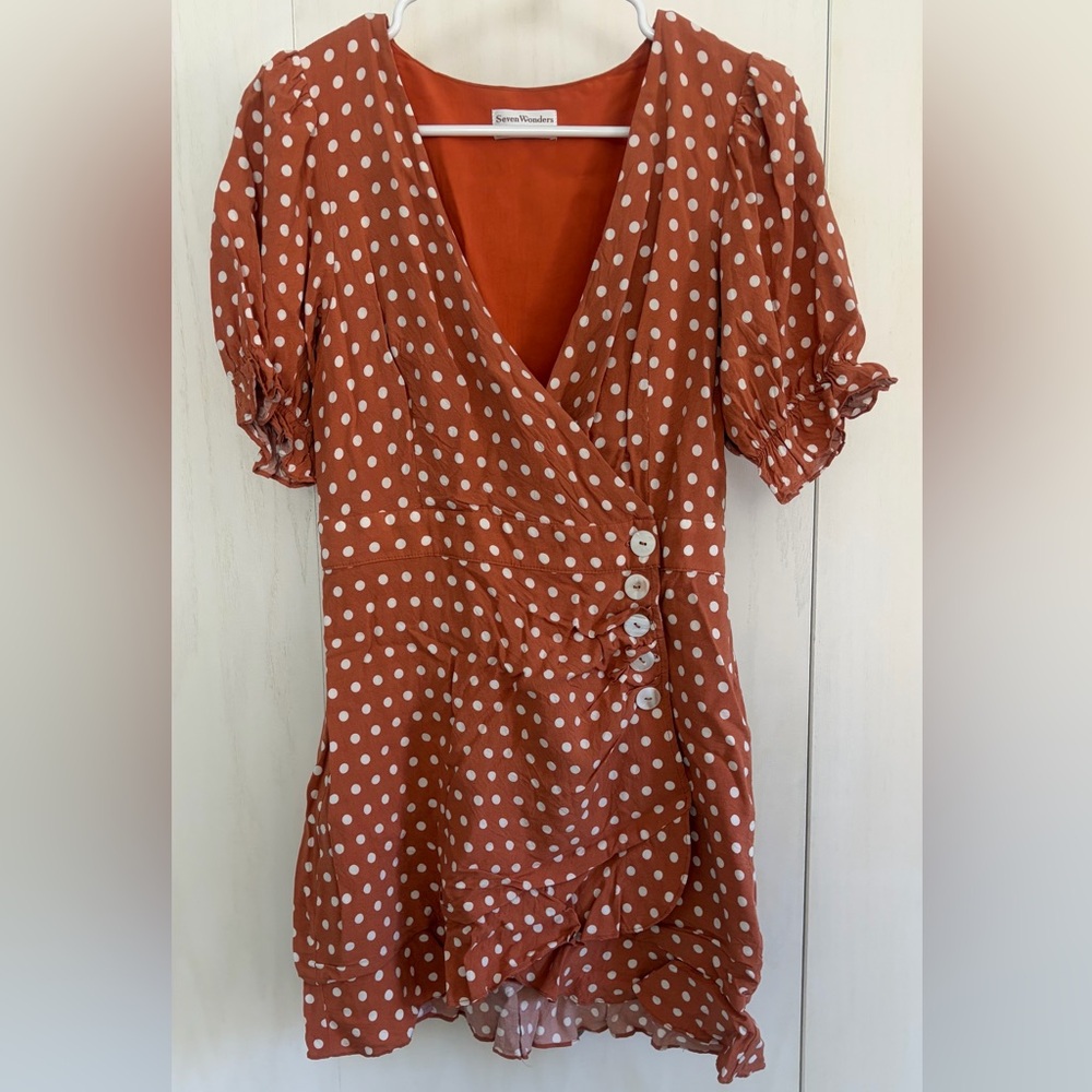 Seven Wonders Polka Dot Wrap Dress